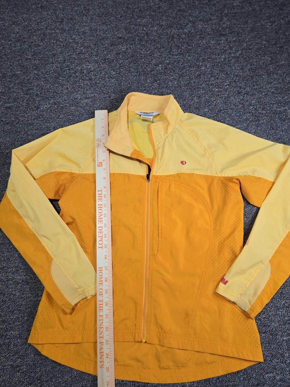 Pearl Izumi Windbreaker Womens Barrier Select Cycling Medium Yellow Orange